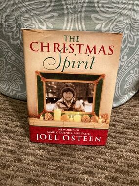 The Christmas Spirit by Joel Osteen - Festive Red & Cream Cover